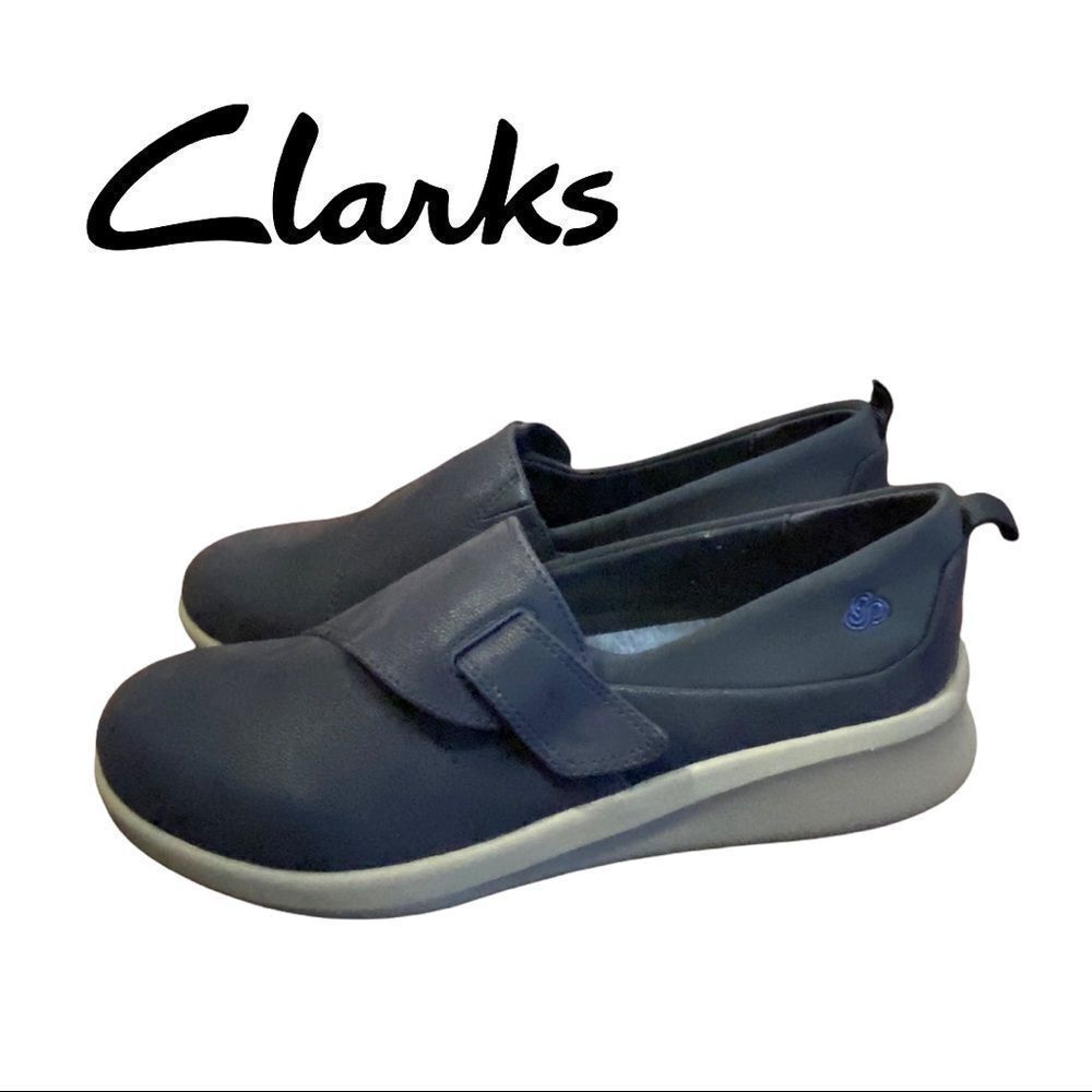 NEW Cloudsteppers by Clarks Women's Sillian 2 Ease Blue Loafers 5